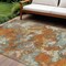 Edge Collections - 9' x 12' - Orange - Abstract Washable Area Rug for Indoor and Outdoor Spaces - 1 Piece
